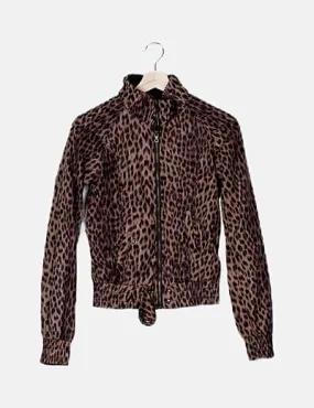 Bershka Cazadora impermeable animal print