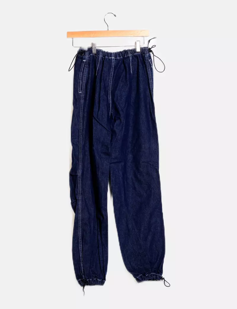 Blue denim pants from Bershka.