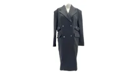 Black Cotton Coat by Autre Marque in Size 34