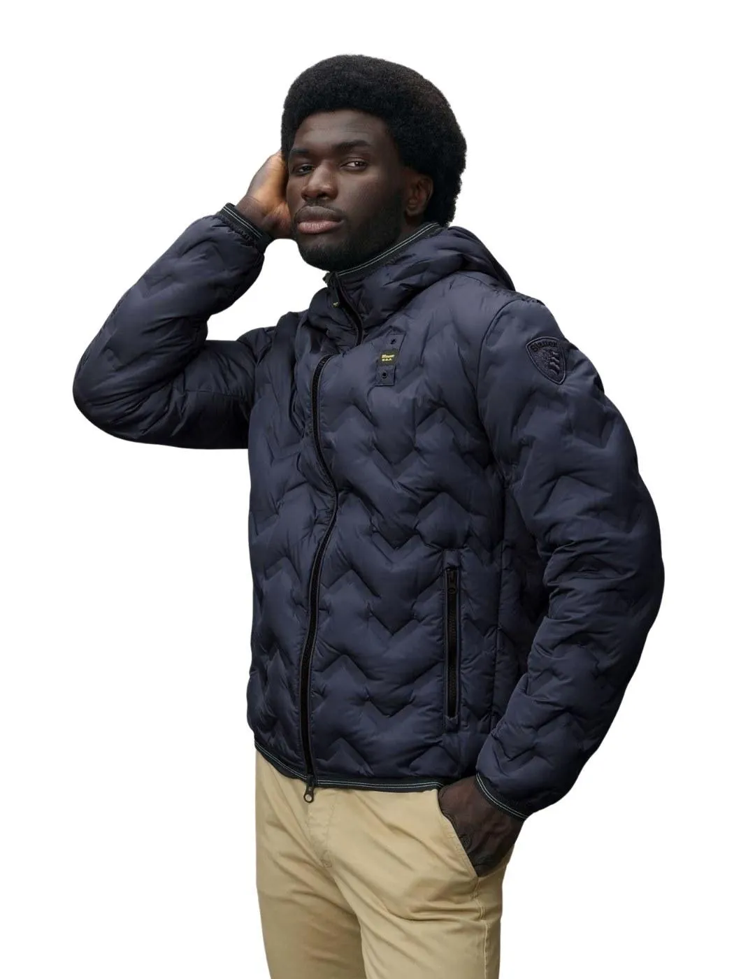 BLAUER Men's Navy Coats, Jackets, and Parkas