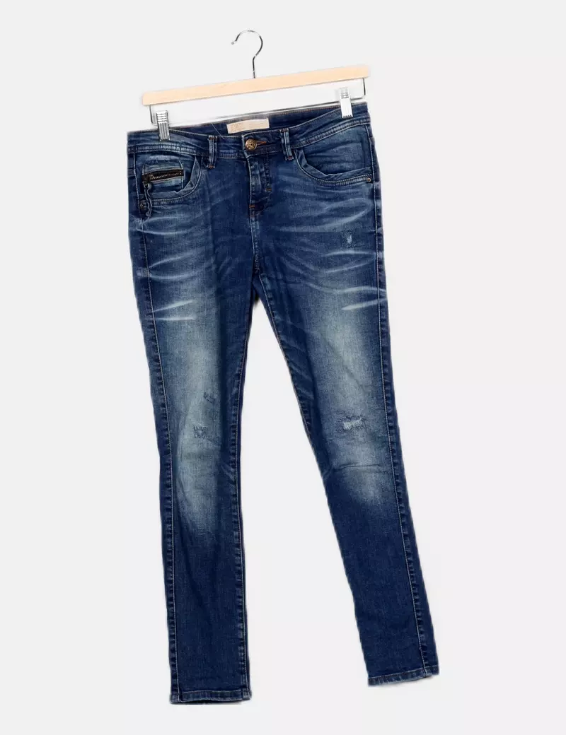 Blue denim Zara pants