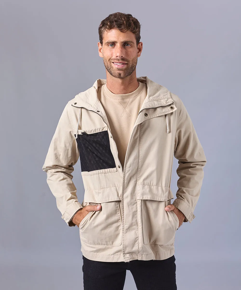 CASACA DRILL MULTIFUNCIONAL BEIGE OI24