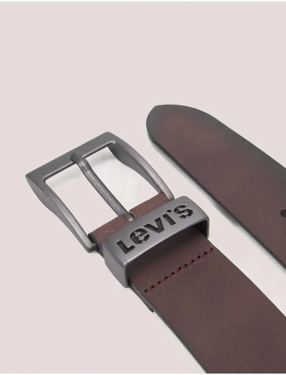 Levis Ashland Metal Brown Belt