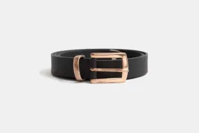 Women's Black Metal Belt