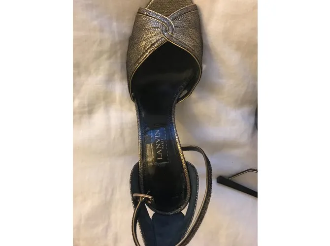 Gold Lanvin Heels