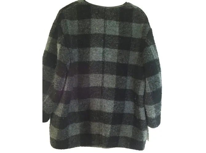 Isabel Marant Etoile Black Gray Anthracite Coats