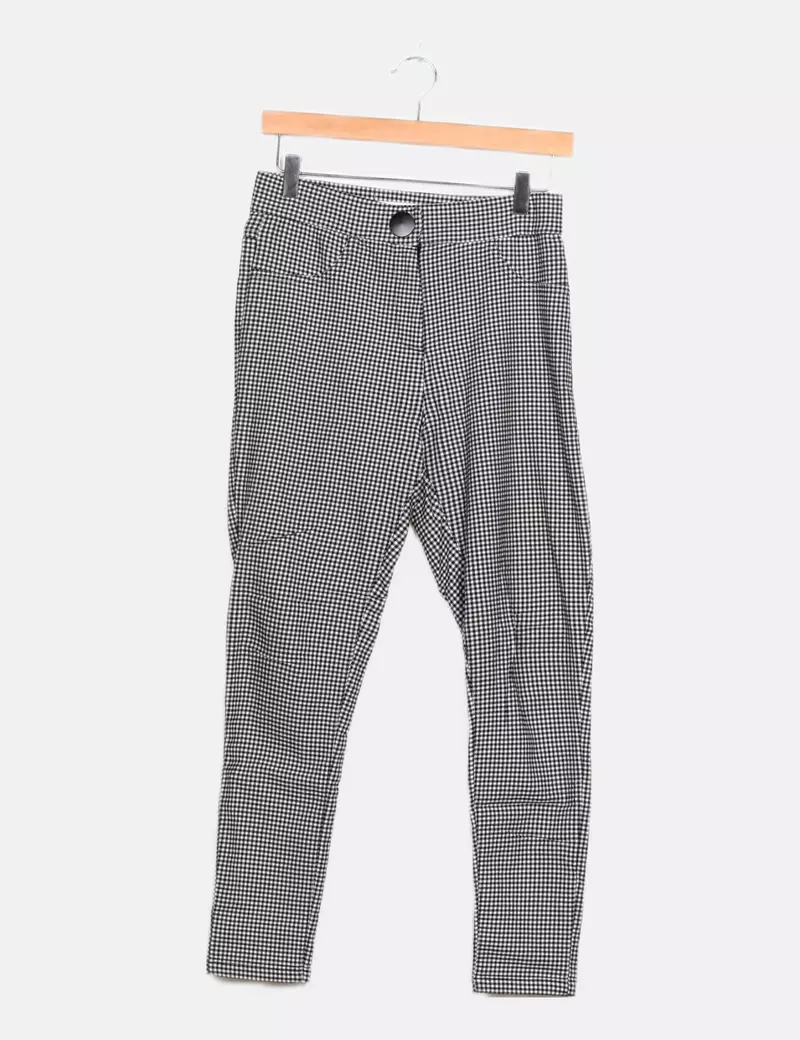 Lefties Black Bicolor Pants