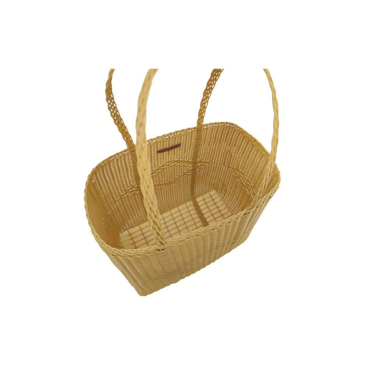 Medium Women's Caramel Basket Handbag.