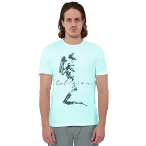 Men's Religion 13bepn03 Eclipse Skeleton Pray Graphic Print T-shirt