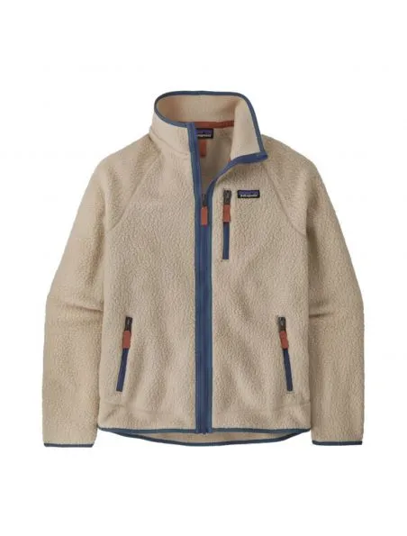 PATAGONIA Suéter Retro Pile Fleece Hombre Dark Natural/Utility Blue