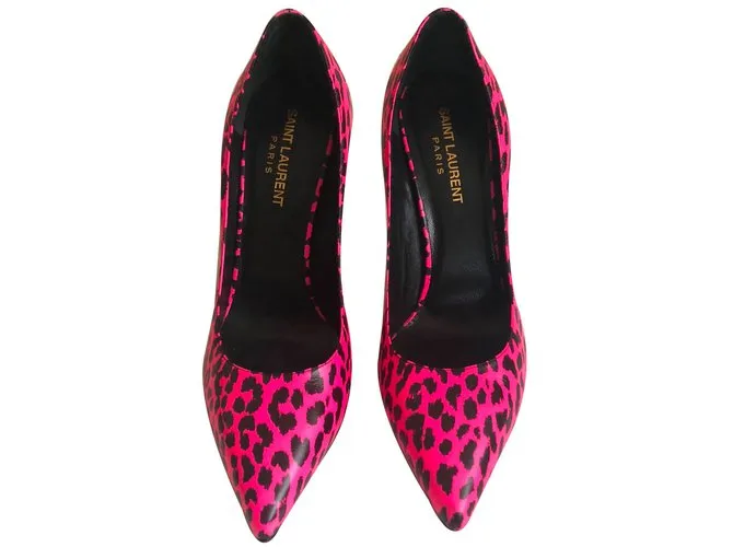 Saint Laurent Animal Print Heels