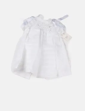 White tulle baby dress