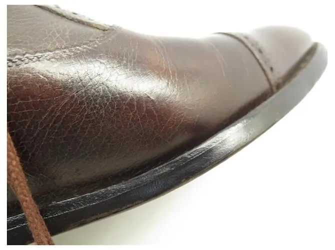 ZAPATOS JM WESTON 478 RICHELIEU PERFORADO 7mi 41.5 ZAPATERO CON SUELA DE GOMA Castaño 